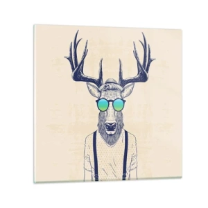 Obraz na szkle - A kogo się spodziewałeś? - 30x30 cm