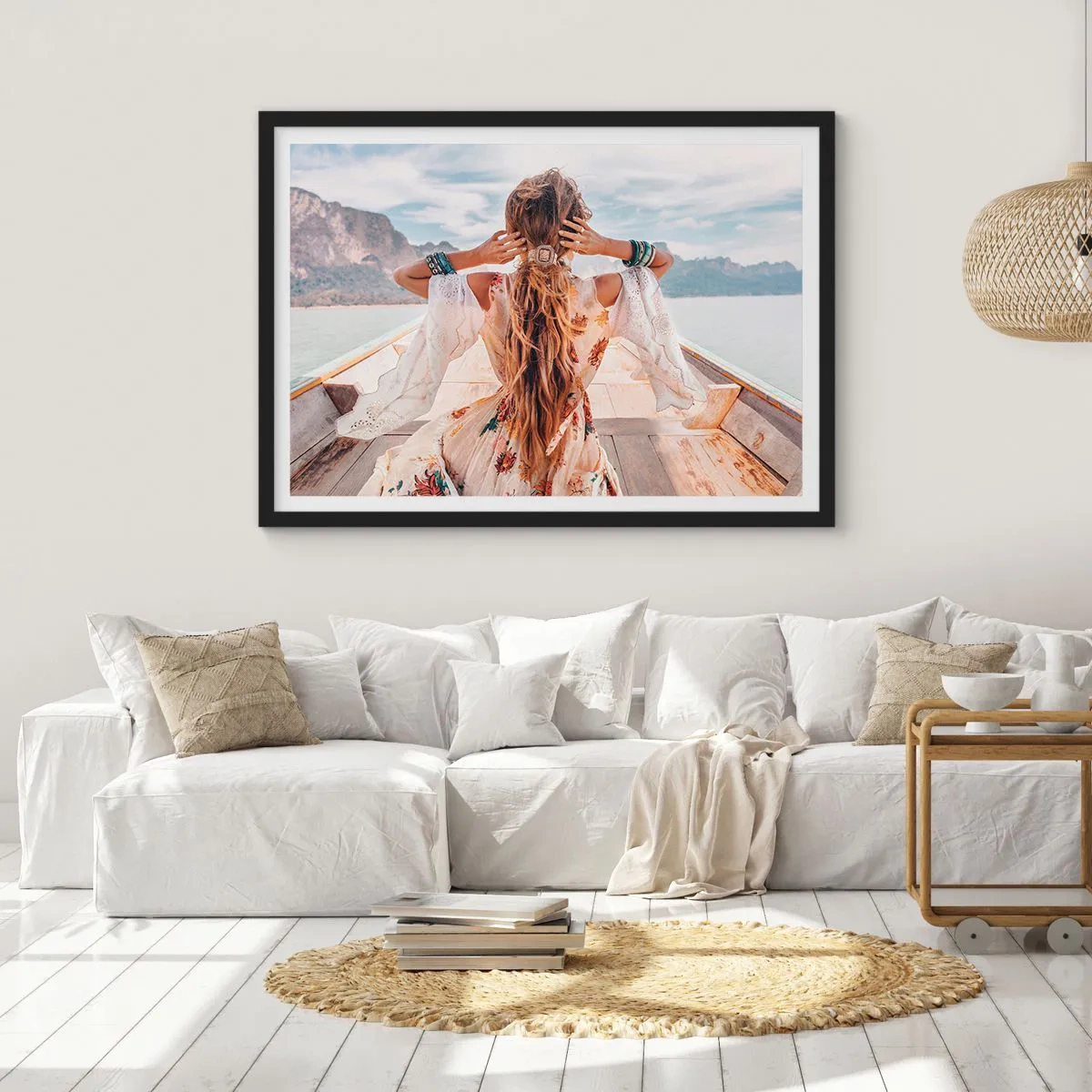 Plakat w czarnej ramie - W drodze ku szczęściu - 91x61 cm