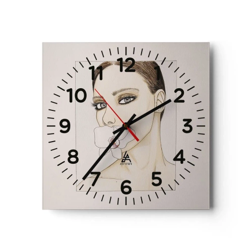 Zegar ścienny - Symbol elegancji i piękna - 40x40 cm