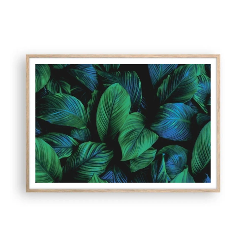 Plakat w ramie jasny dąb - W zielonym tłumie - 100x70 cm