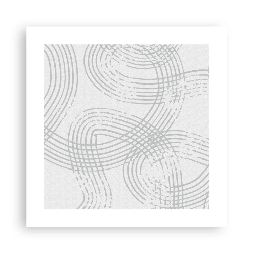 Plakat - Nie ma prostej drogi - 40x40 cm