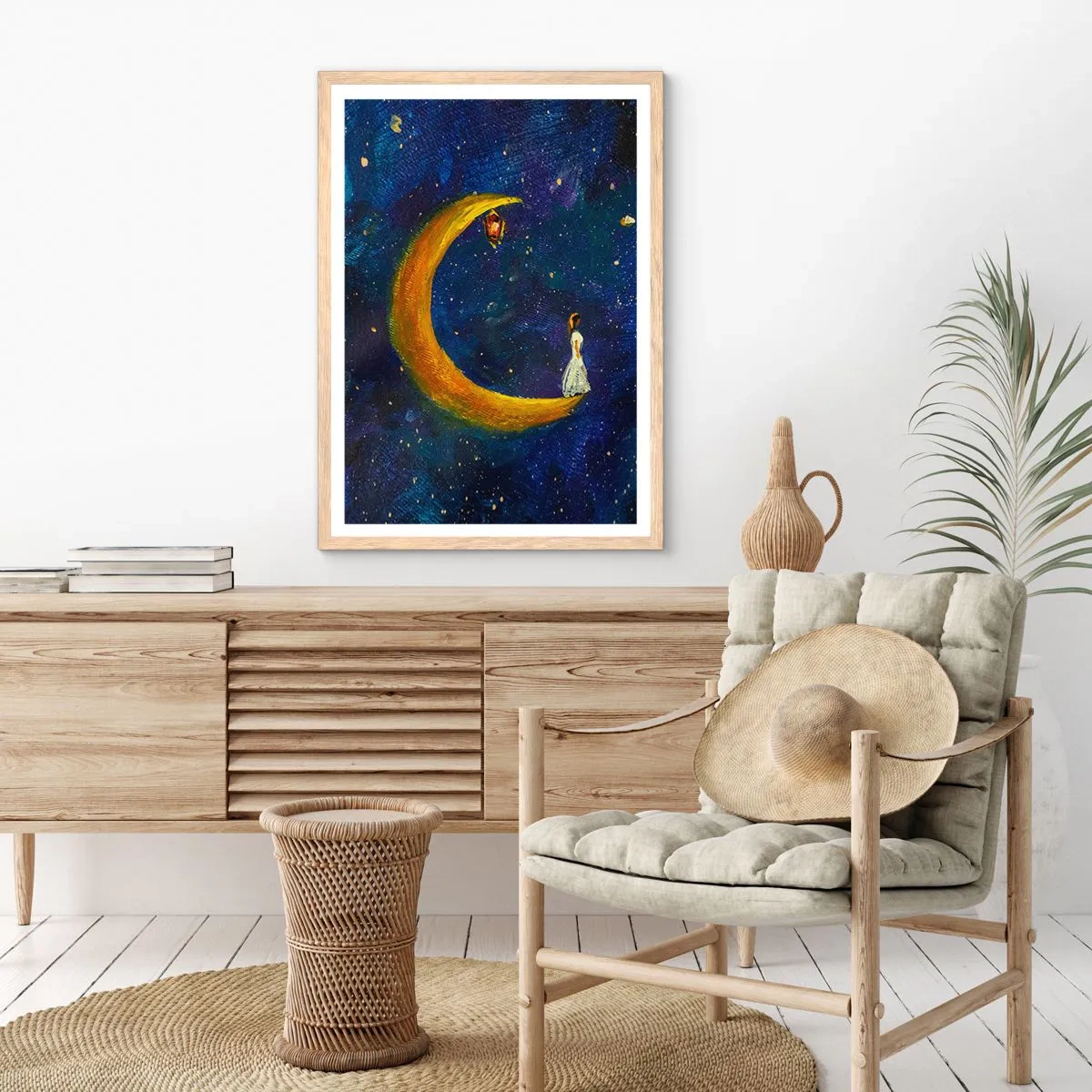 Plakat w ramie jasny dąb - Wołanie świata - 70x100 cm