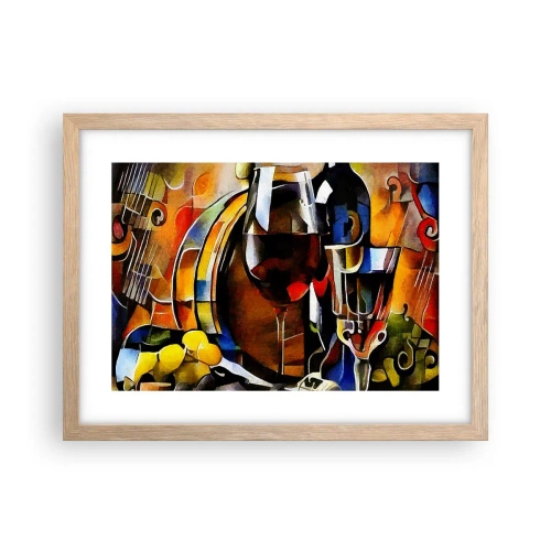 Plakat w ramie jasny dąb - I świat nabiera barw - 40x30 cm