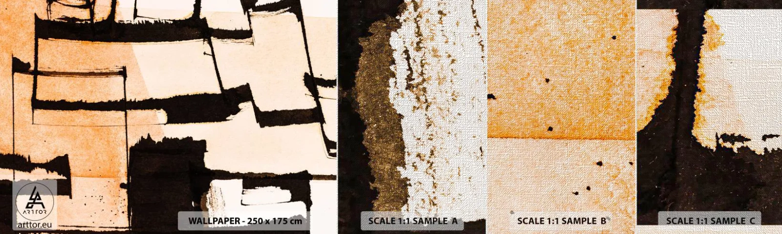 Fototapeta Próbka Premium Canvas - Jednak porządek - Abstrakcja, Sztuka, Malowidło - 100x30 cm