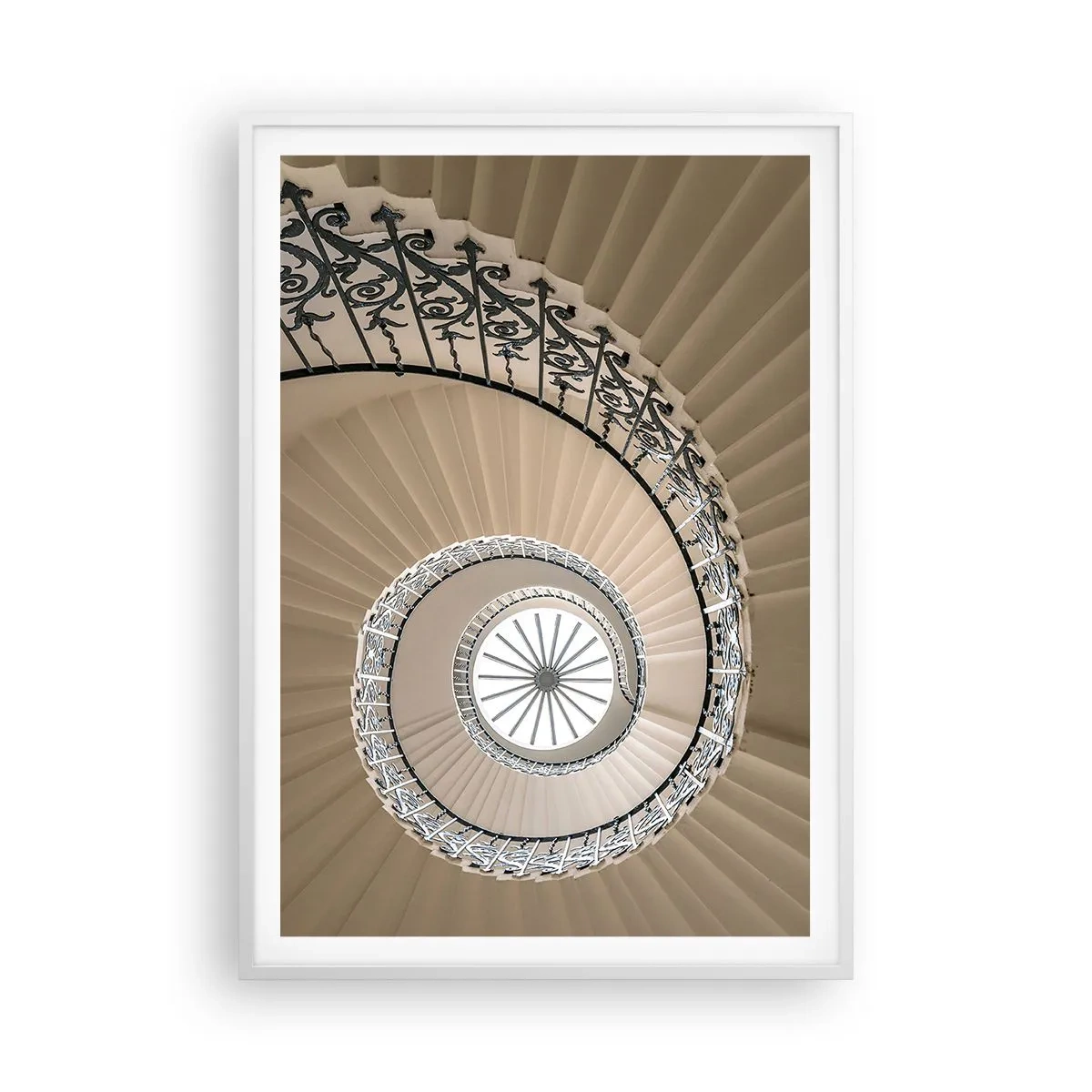 Plakat w białej ramie - W środku muszli - 70x100 cm