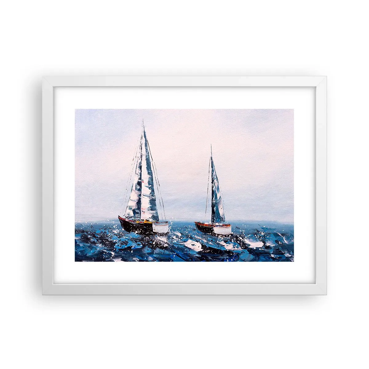 Plakat w białej ramie - Braterstwo wiatru - 40x30 cm