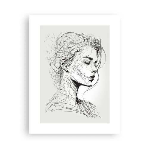 Plakat - Portret w zamyśleniu - 30x40 cm