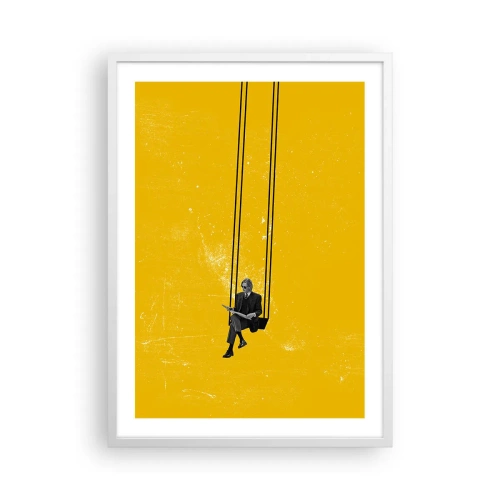 Plakat w białej ramie - Dzień jak co dzień - 50x70 cm