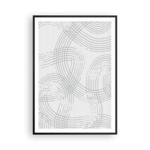 Plakat w czarnej ramie - Nie ma prostej drogi - 70x100 cm