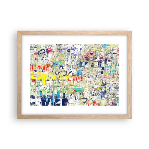 Plakat w ramie jasny dąb - Po prostu cieszy oczy - 40x30 cm