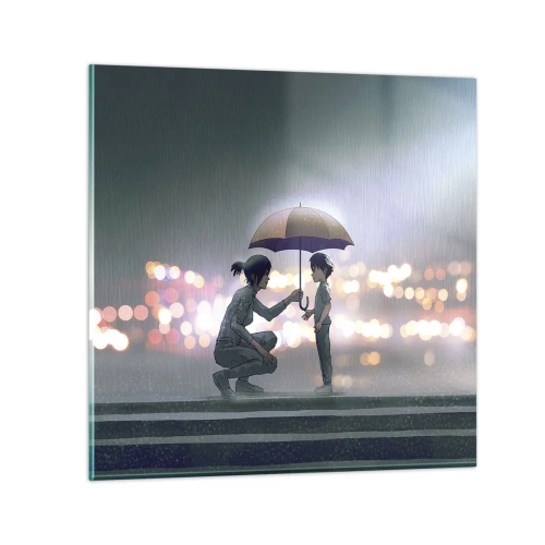 Obraz na szkle - I już jest wszystko dobrze - 70x70 cm