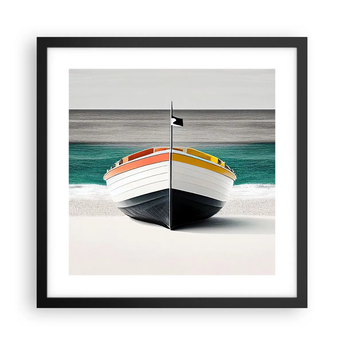 Plakat w czarnej ramie - Na swoim miejscu - 40x40 cm