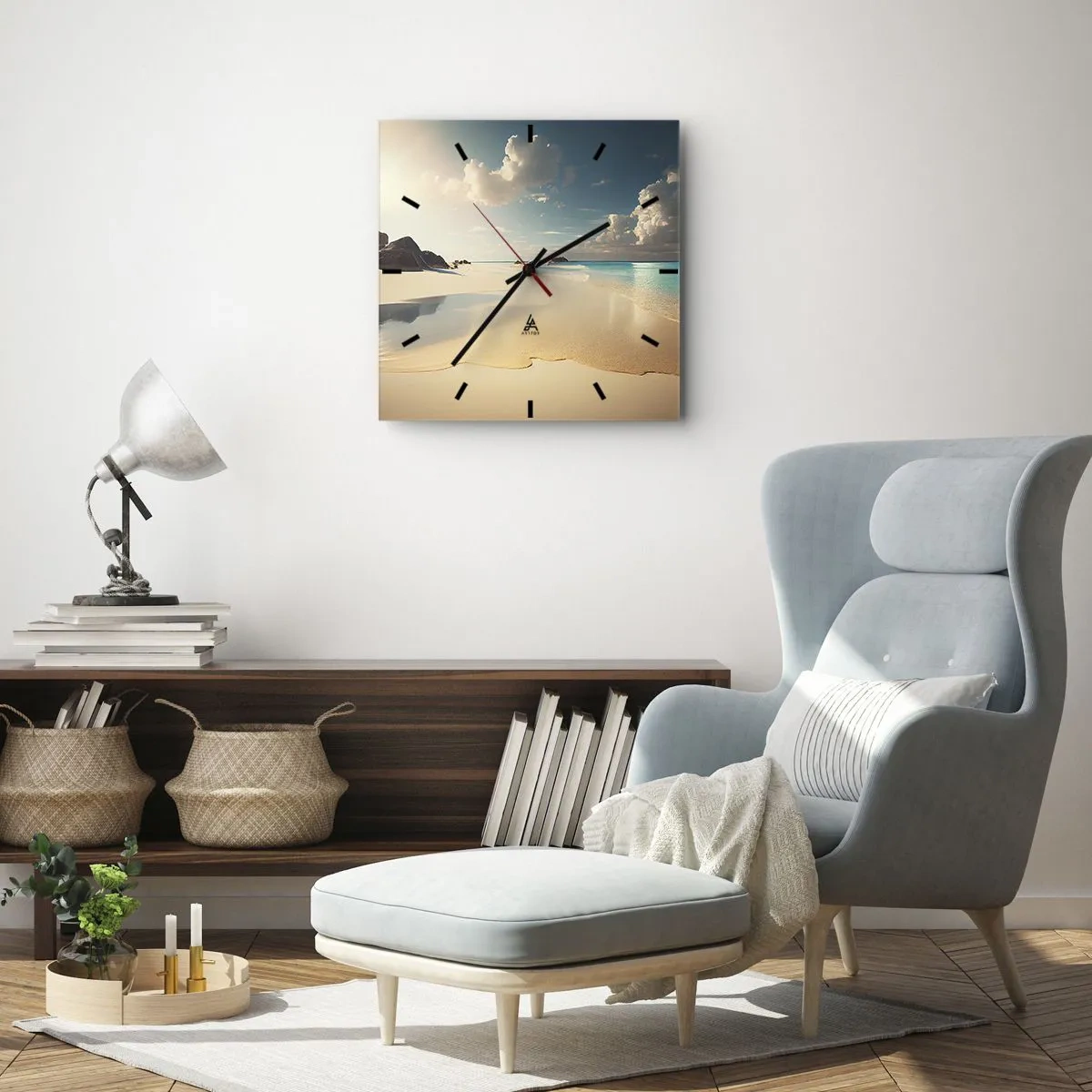 Zegar ścienny - Wymarzony dzień - 30x30 cm