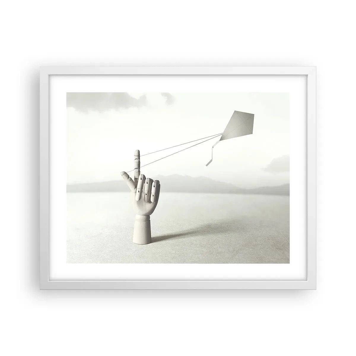 Plakat w białej ramie - Próba sił - 50x40 cm