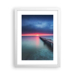 Plakat w białej ramie - Między niebem a ziemią - 30x40 cm