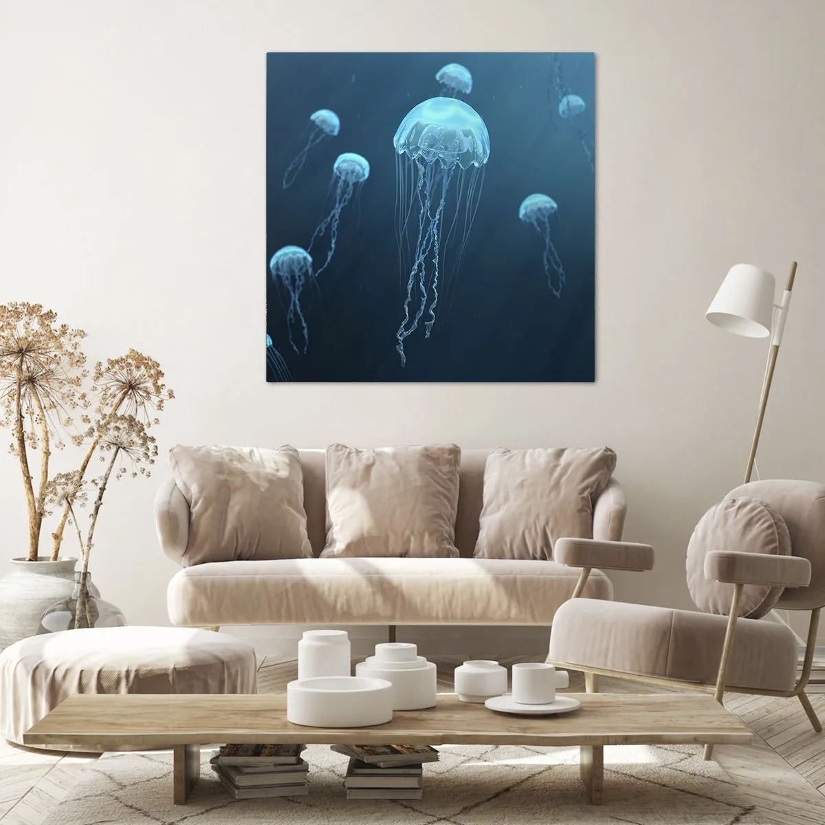 Obraz na płótnie - Oceaniczny taniec - 60x60 cm