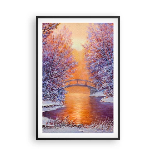 Plakat w czarnej ramie - Spotkajmy się tu - 61x91 cm