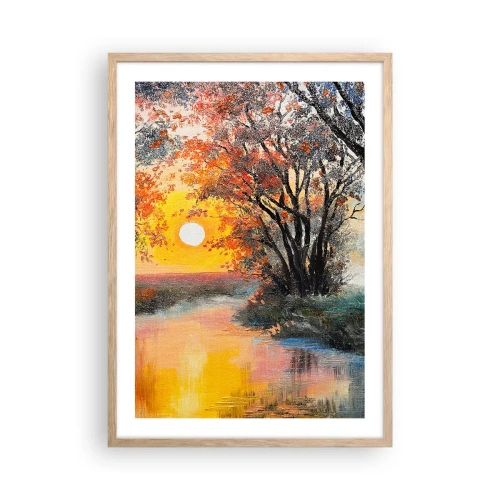 Plakat w ramie jasny dąb - Jesienne klimaty - 50x70 cm