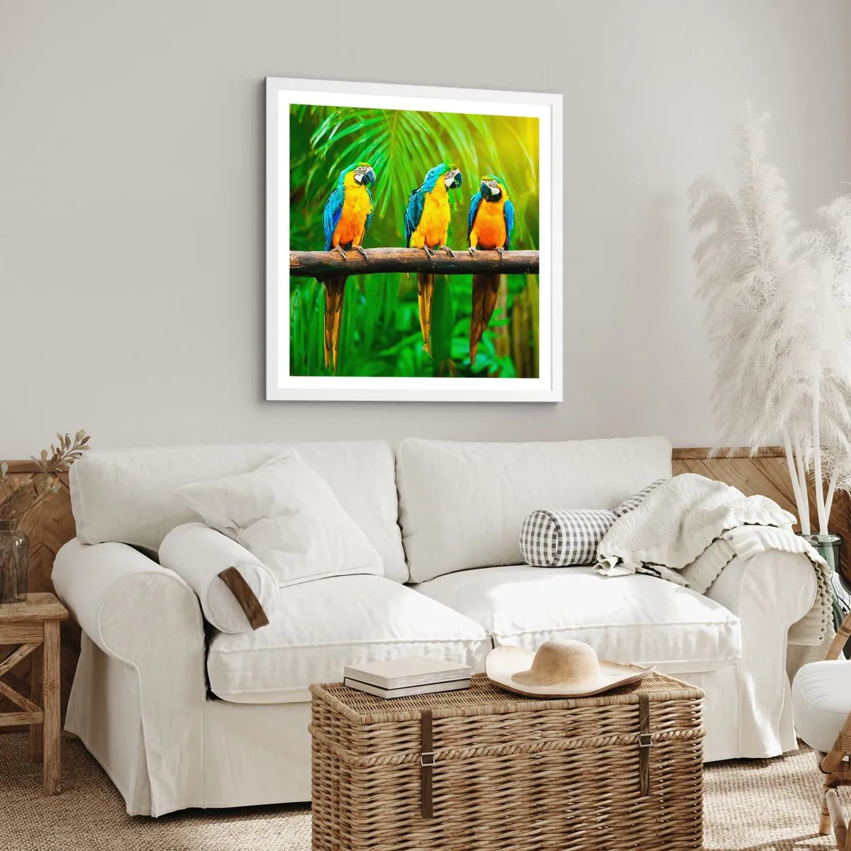 Plakat w białej ramie - A słyszałaś, że ona…? - 30x30 cm