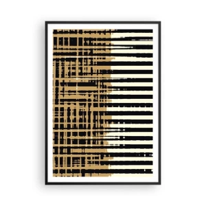 Plakat w czarnej ramie - Architektoniczna abstrakcja - 70x100 cm