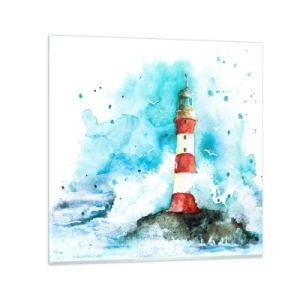 Obraz na szkle - Jedność żywiołów - 30x30 cm