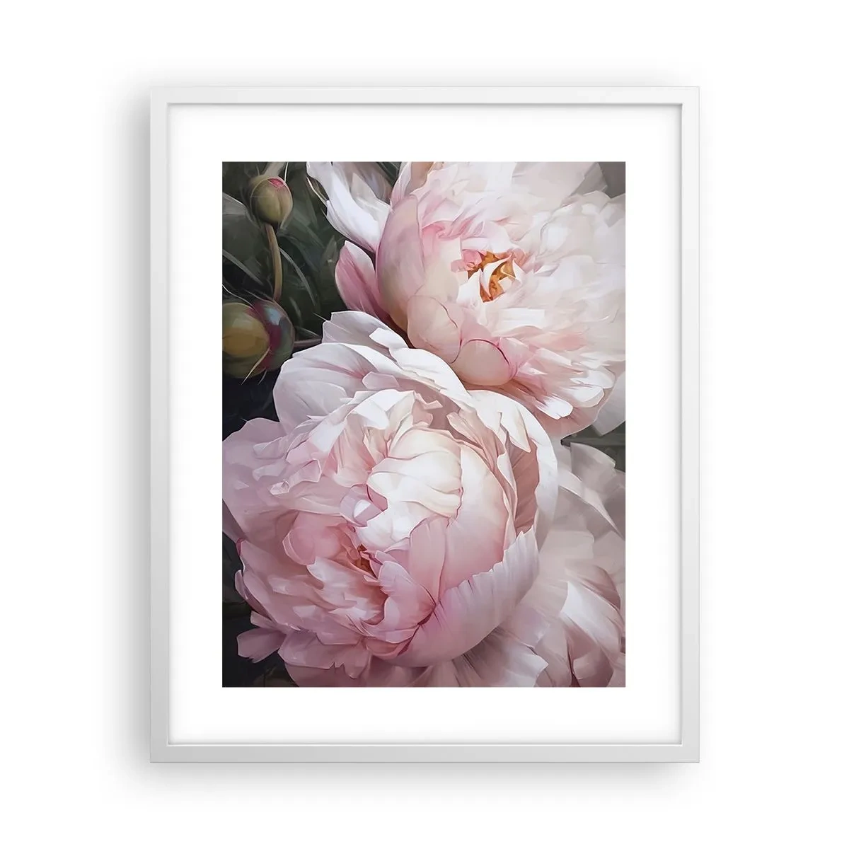 Plakat w białej ramie - Zatrzymane w rozkwicie - 40x50 cm