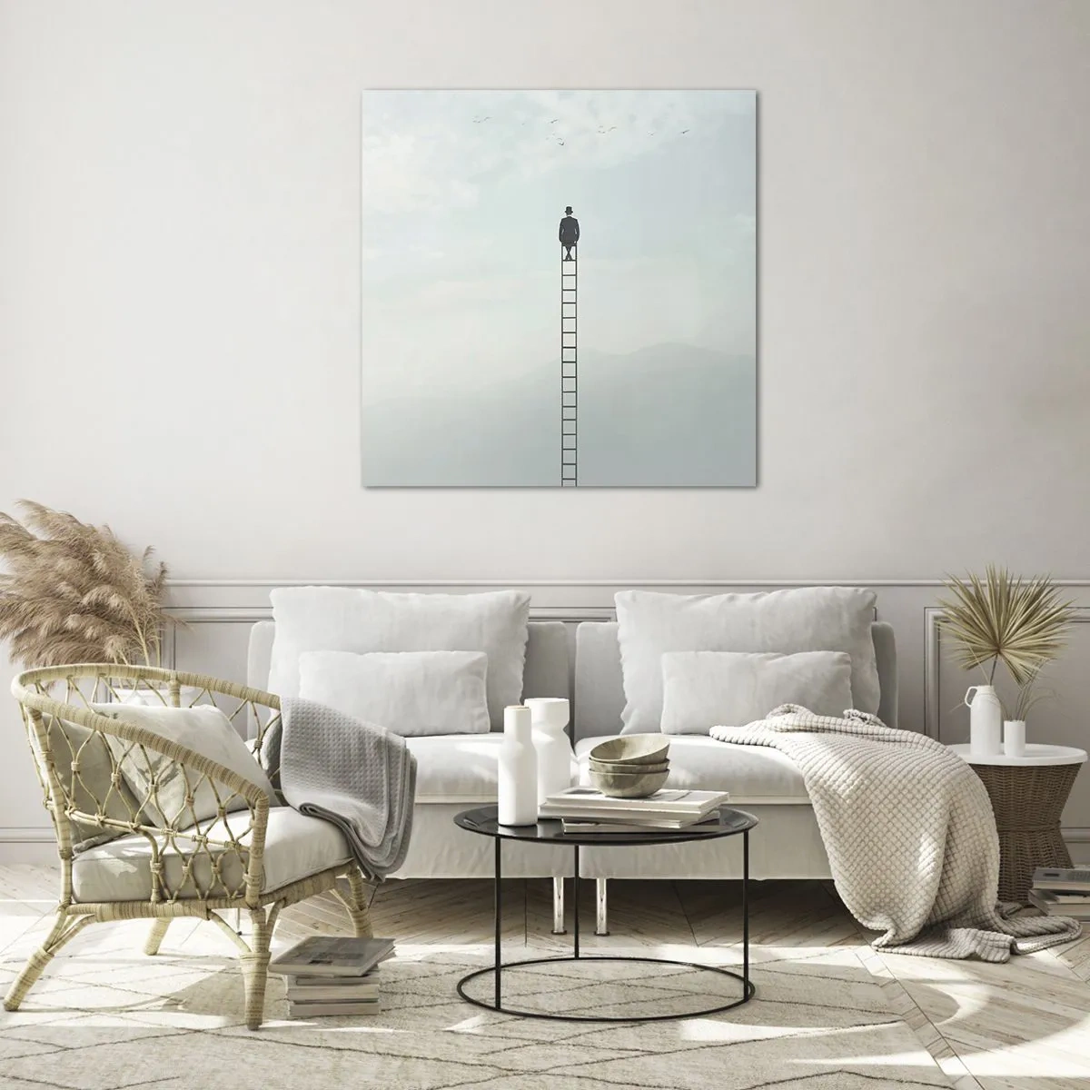 Obraz na szkle - Wznieś się ponadto - 70x70 cm