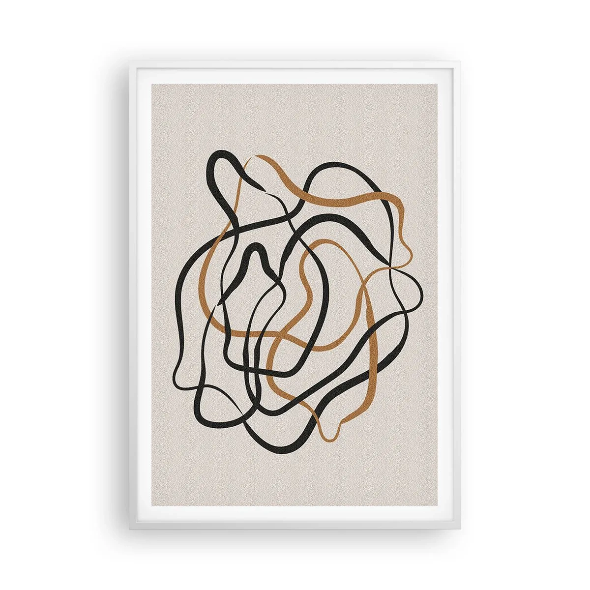 Plakat w białej ramie - Wszystko się pokręciło - 70x100 cm