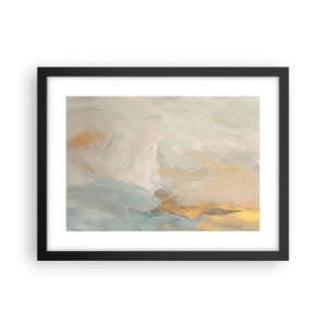 Plakat w czarnej ramie - Abstrakcja – kraina łagodności - 40x30 cm