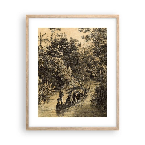 Plakat w ramie jasny dąb - Wyprawa do źródła - 40x50 cm