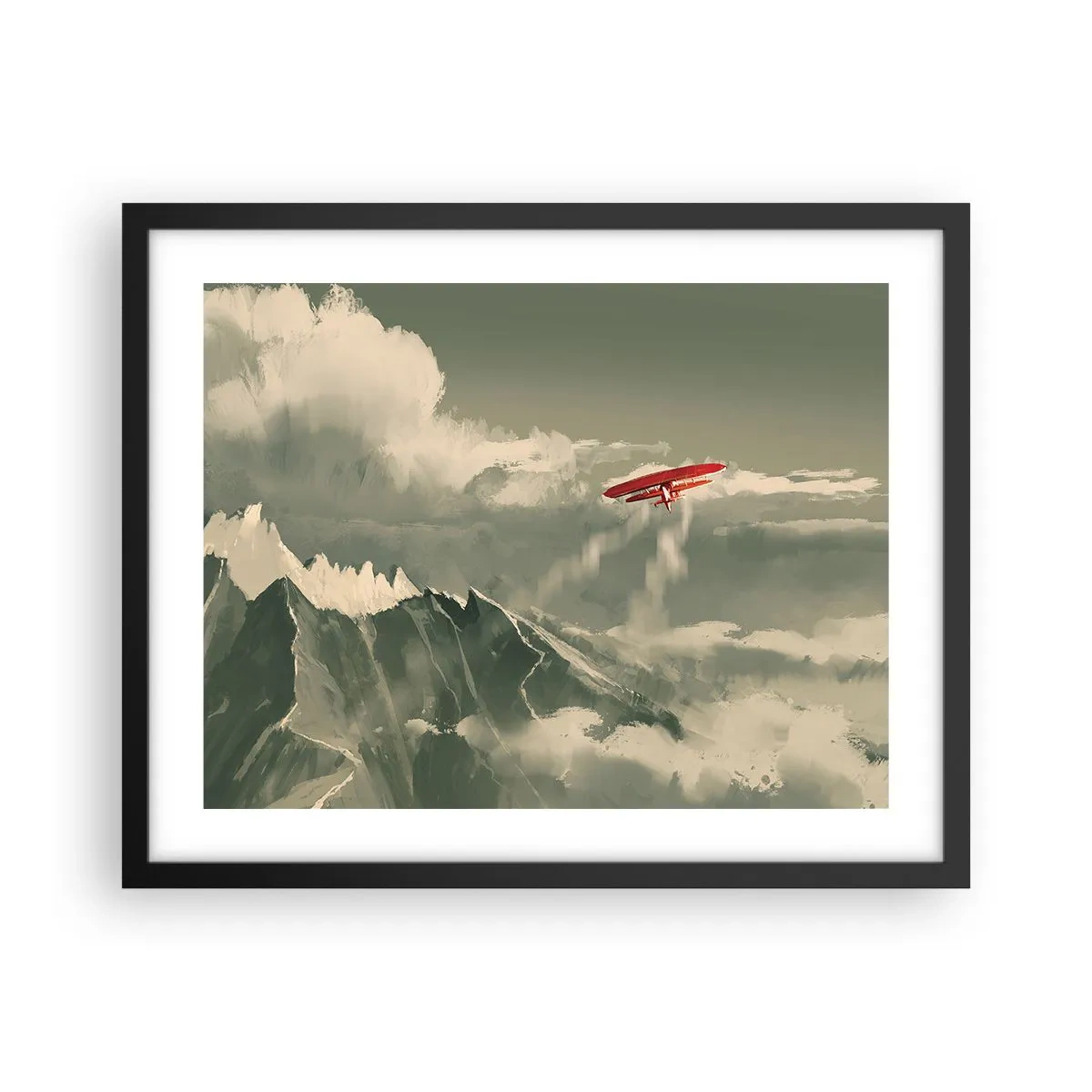 Plakat w czarnej ramie - Nieustraszony pionier - 50x40 cm