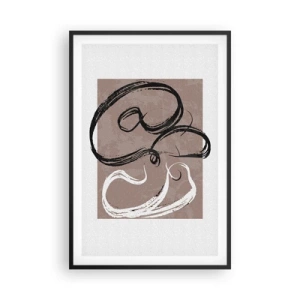 Plakat w czarnej ramie - Kompozycja – poszukiwanie pełni - 61x91 cm