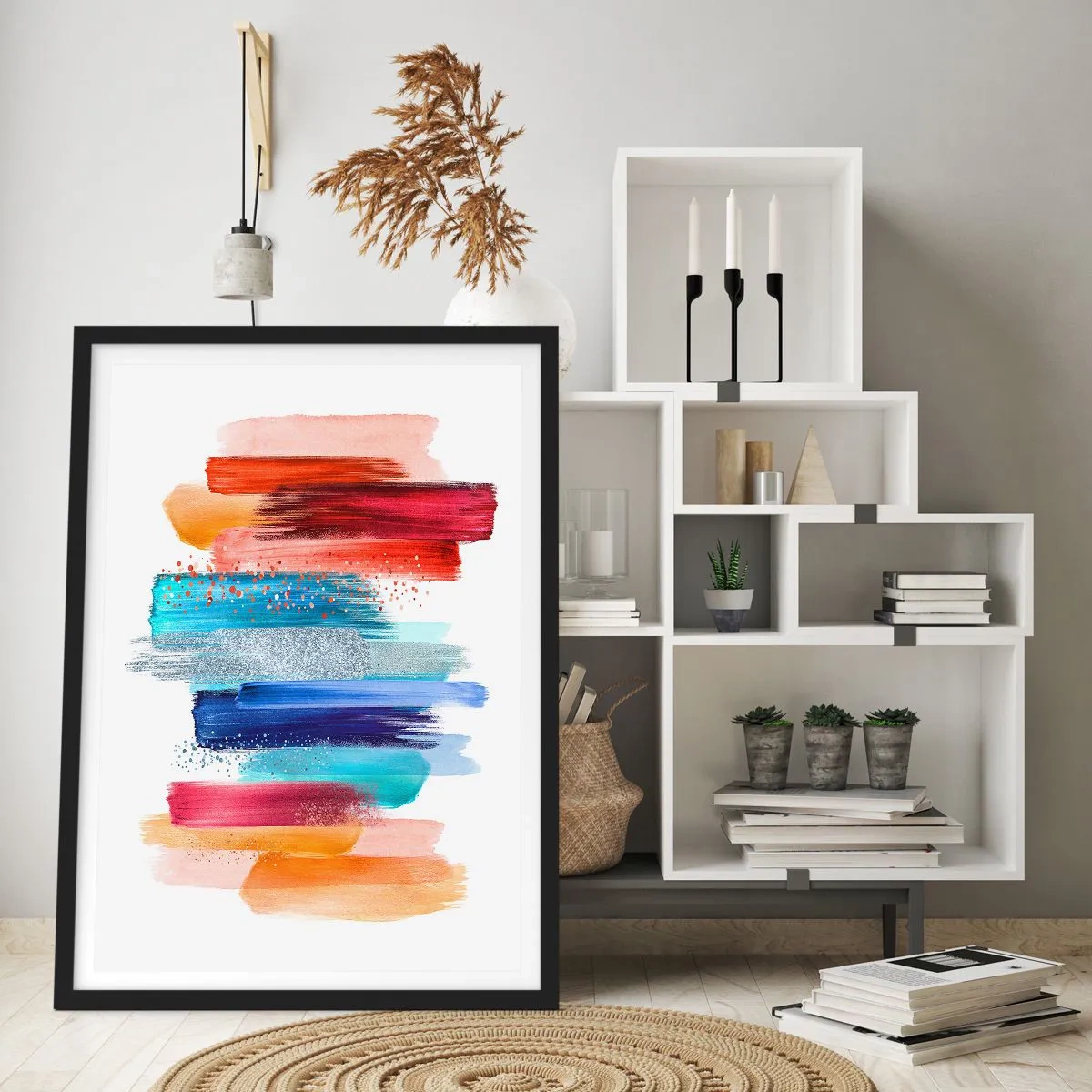 Plakat w czarnej ramie - W górę i w dół - 70x100 cm