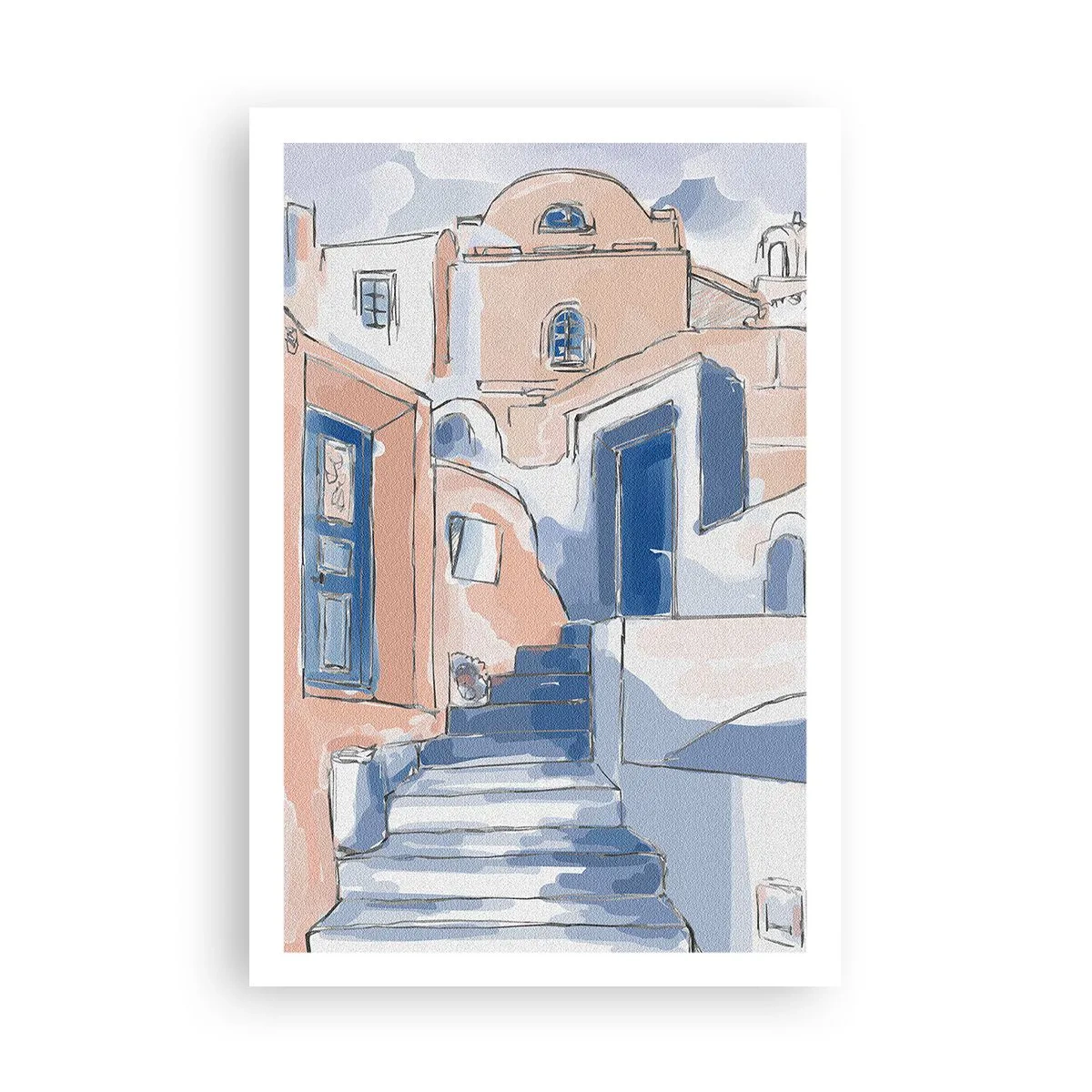 Plakat - Egzotyczne miasto - 61x91 cm