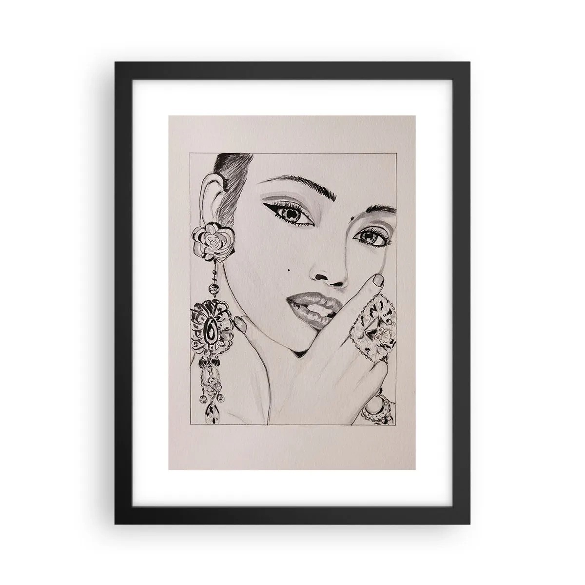 Plakat w czarnej ramie - Najpiękniejszy klejnot - 30x40 cm