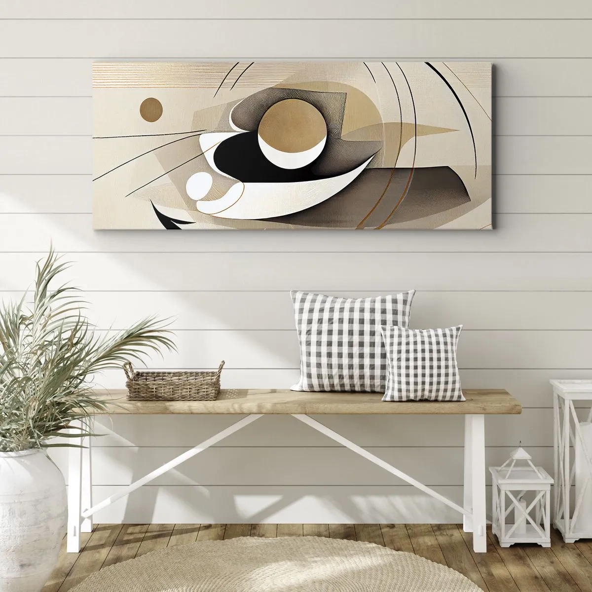 Obraz na płótnie - Kompozycja: istota rzeczy - 100x40 cm