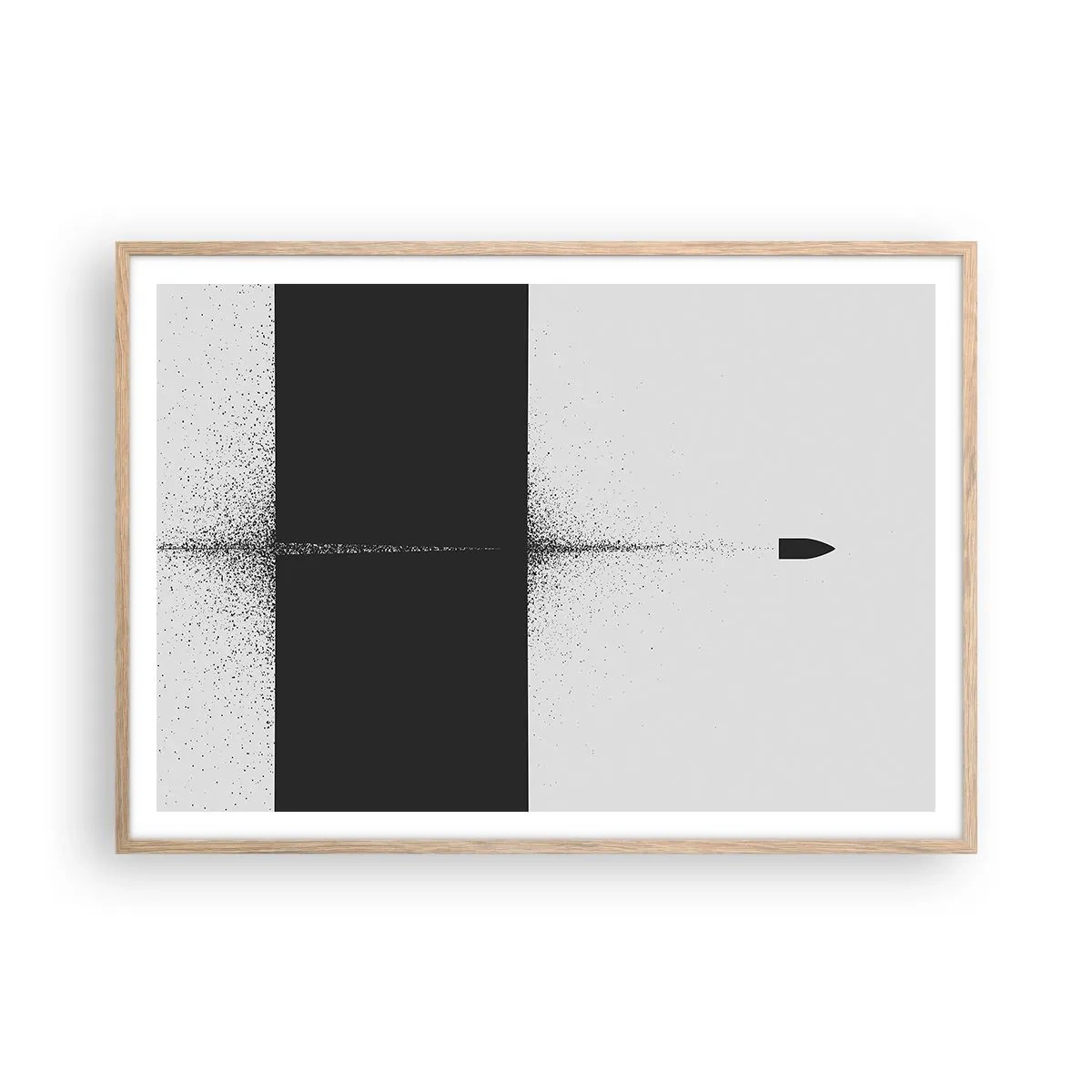 Plakat w ramie jasny dąb - Prosto do celu - 100x70 cm