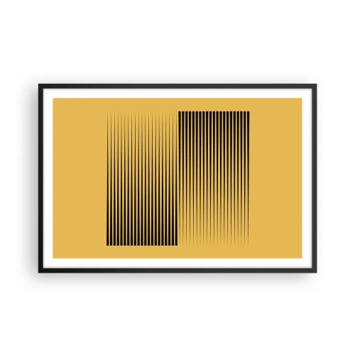 Plakat w czarnej ramie - Kwadratura przeciwieństw - 91x61 cm
