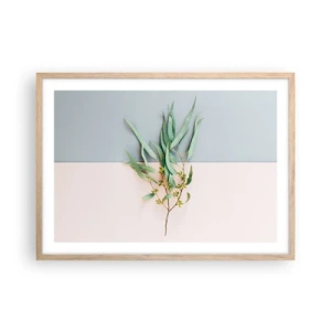 Plakat w ramie jasny dąb - Pastelowa subtelność - 70x50 cm