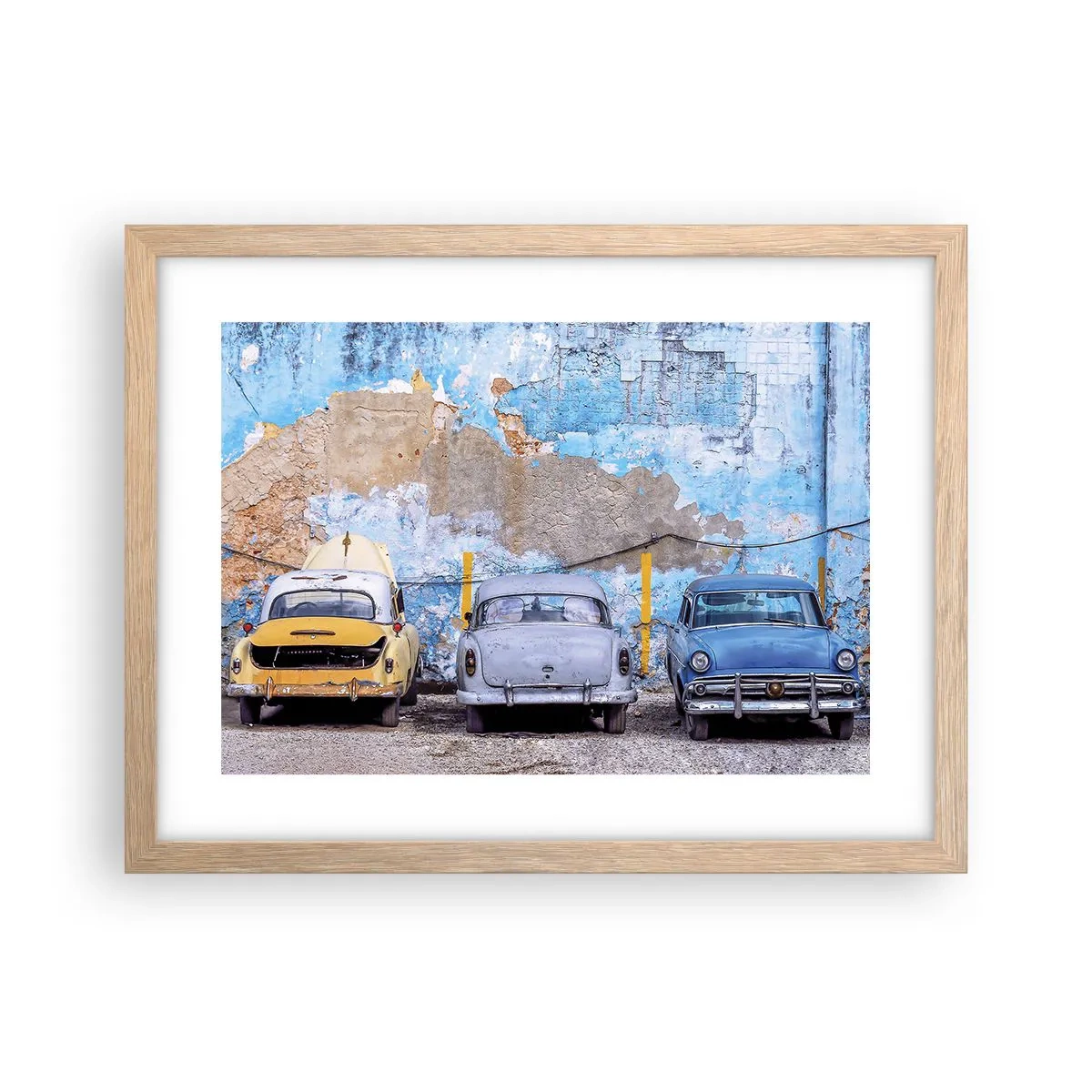 Plakat w ramie jasny dąb - Spotkanie weteranów - 40x30 cm