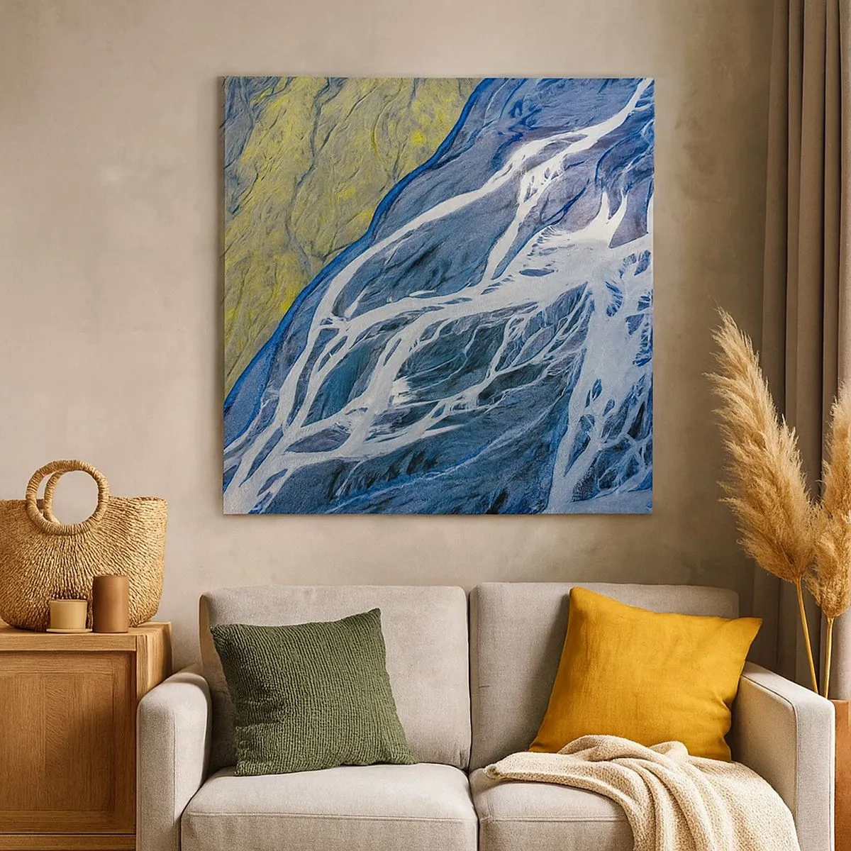 Obraz na płótnie - Naskalne malowidła natury - 30x30 cm