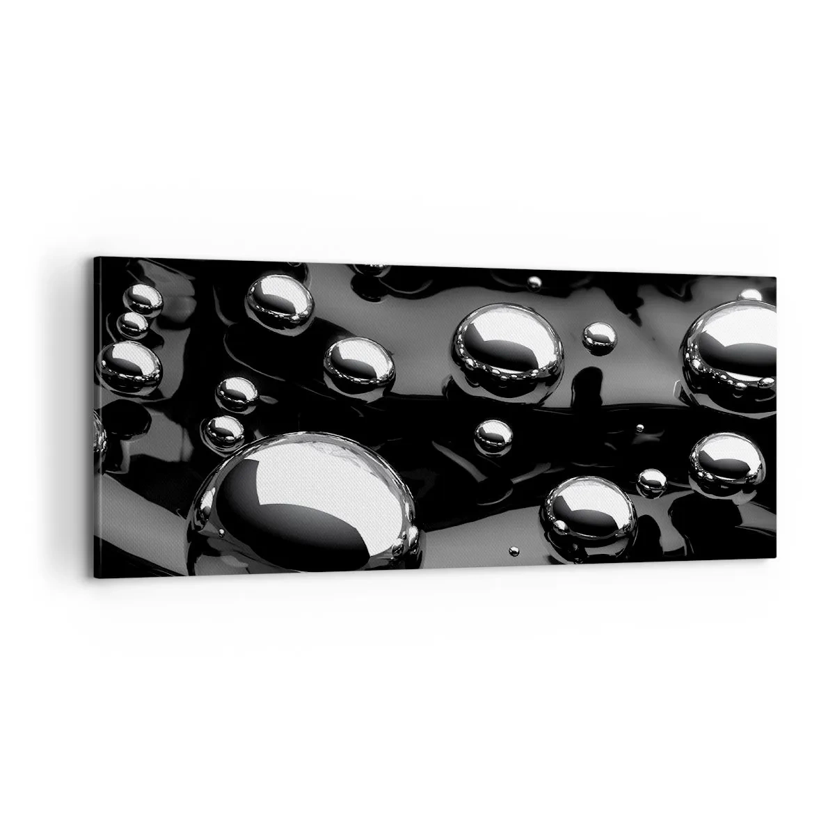 Obraz na płótnie - Z czarnej toni - 100x40 cm