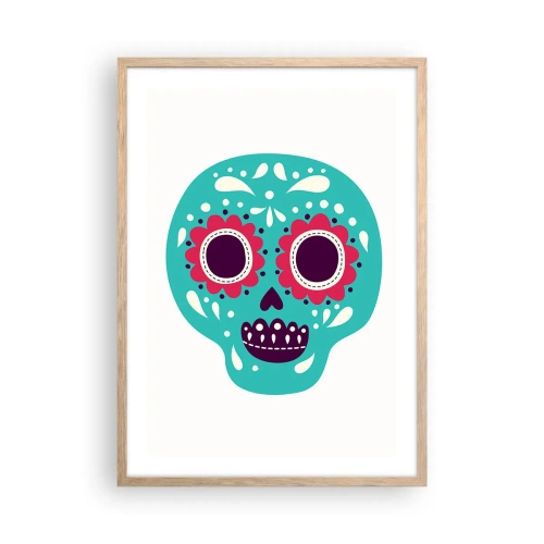 Plakat w ramie jasny dąb - Życie – zabawa aż do śmierci - 50x70 cm