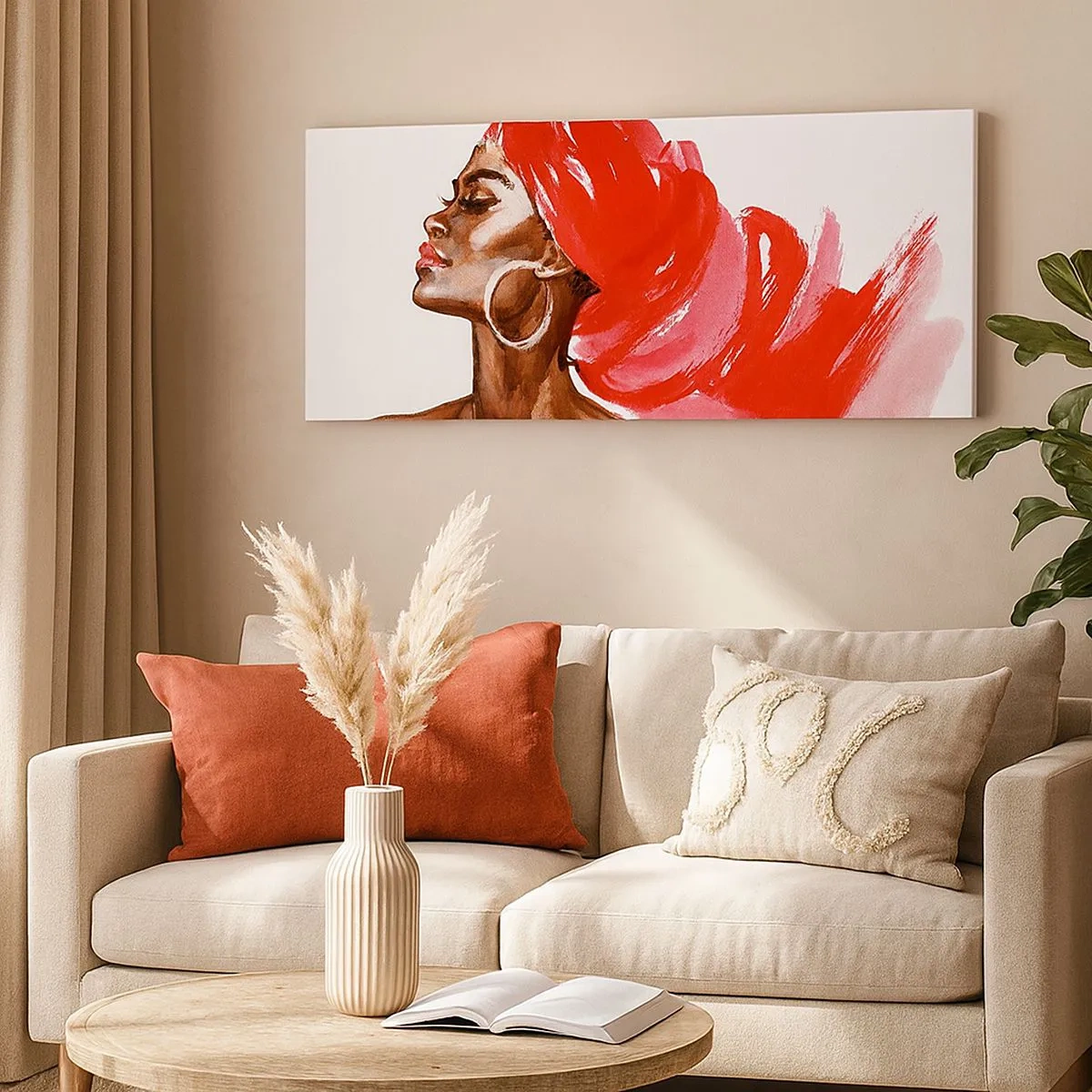 Obraz na płótnie - "Jest wiatr, co nozdrza mężczyzny rozchyla" - 100x40 cm