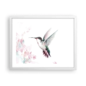 Plakat w białej ramie - Zatrzymany w trzepocie - 50x40 cm