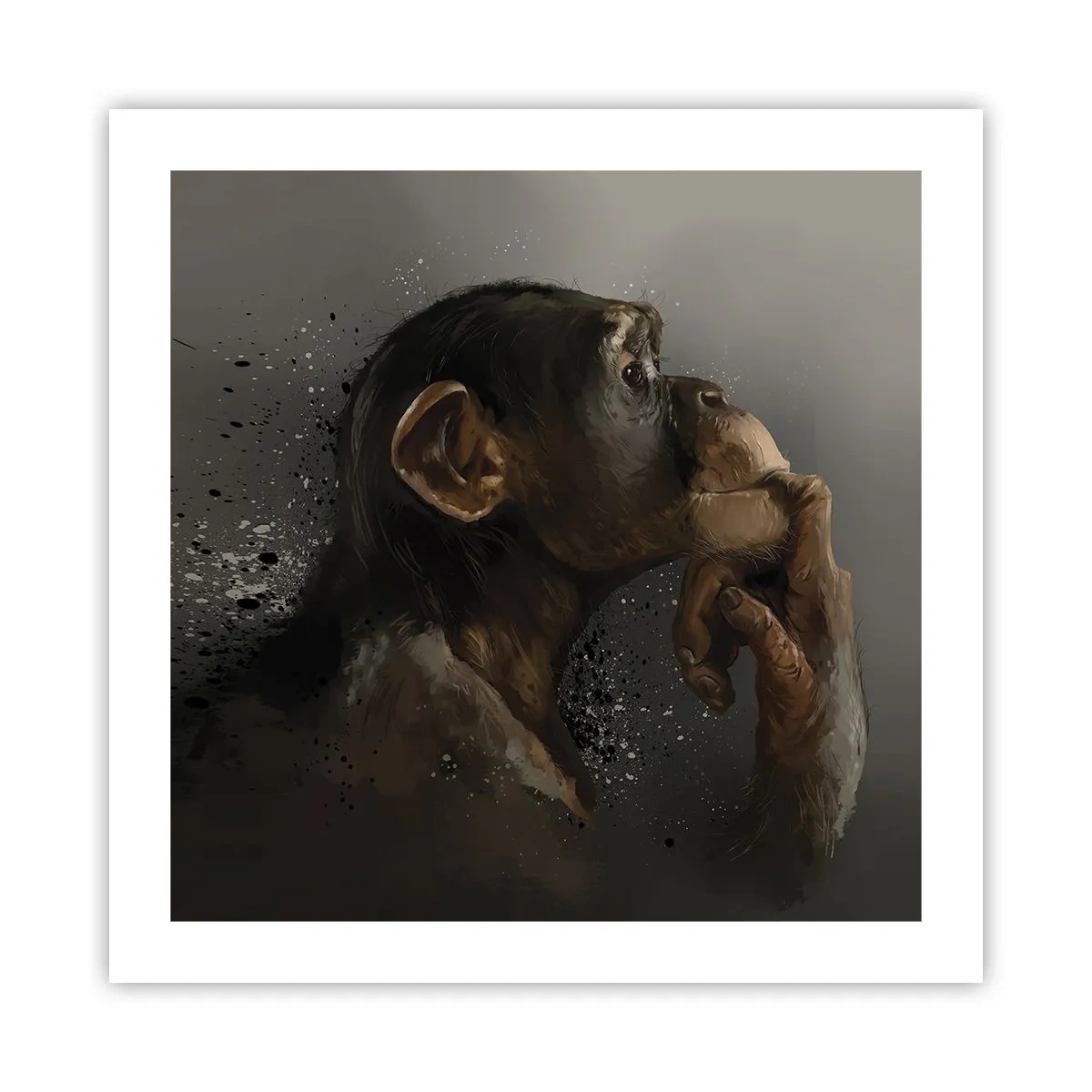 Plakat - Z pewnością myśliciel - 50x50 cm