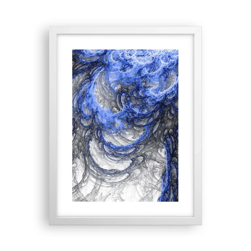 Plakat w białej ramie - Narodziny fali - 30x40 cm