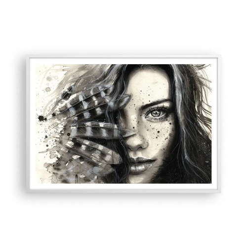 Plakat w białej ramie - Dzika piękność - 100x70 cm
