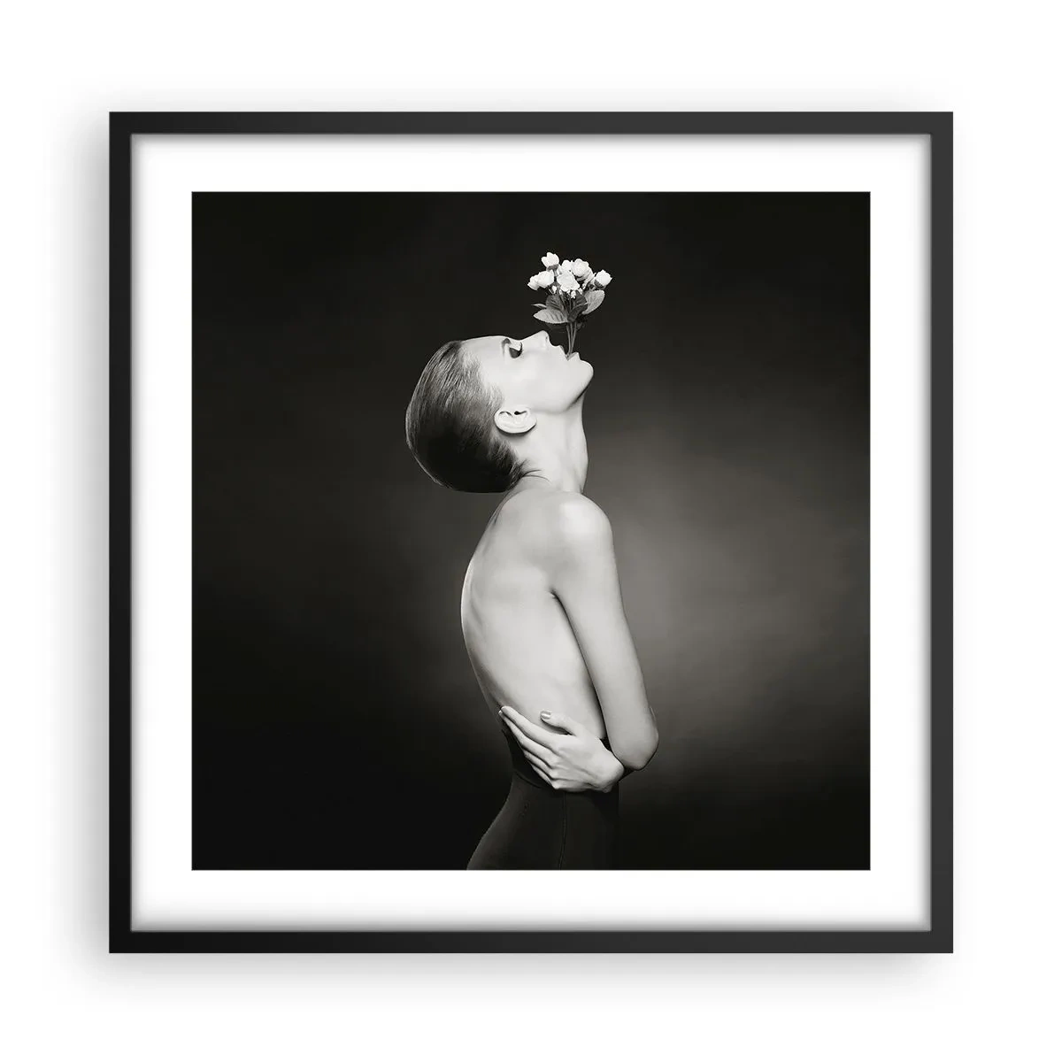 Plakat w czarnej ramie - Ekscentryczna elegancja - 50x50 cm
