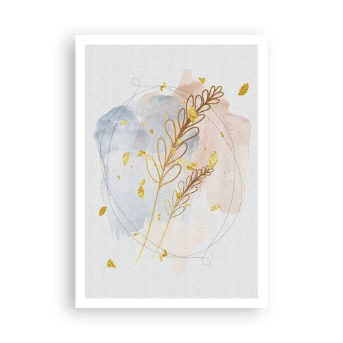 Plakat - Złoty podmuch - 70x100 cm